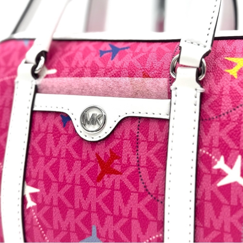 Michael Kors Small Travel Duffle Xbody Bag - Dragonfruit - Picture 7 of 8
